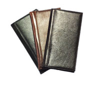 black, Burgundy and cognac-colored leather pocket journals