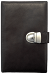 Locking Black Leather Journal